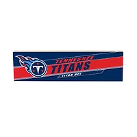 Tennessee Titans 5" x 18" Shadow Logo Wood Mantle Sign