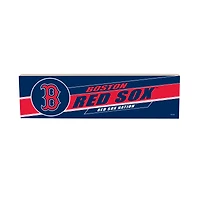 Boston Red Sox 5" x 18" Shadow Logo Wood Mantle Sign