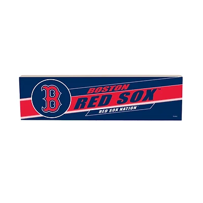 Boston Red Sox 5" x 18" Shadow Logo Wood Mantle Sign