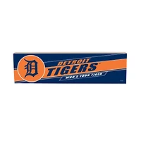 Detroit Tigers 5" x 18" Shadow Logo Wood Mantle Sign