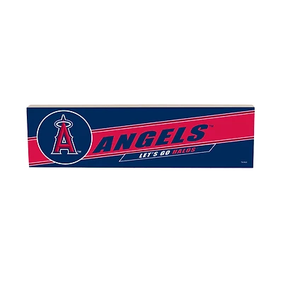 Los Angeles Angels 5" x 18" Shadow Logo Wood Mantle Sign