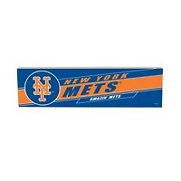 New York Mets 5" x 18" Shadow Logo Wood Mantle Sign