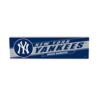 New York Yankees 5" x 18" Shadow Logo Wood Mantle Sign