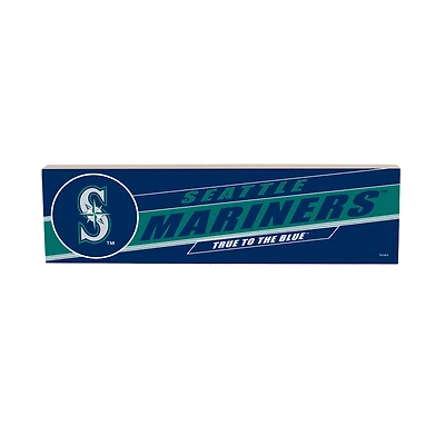 Seattle Mariners 5" x 18" Shadow Logo Wood Mantle Sign