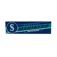 Seattle Mariners 5" x 18" Shadow Logo Wood Mantle Sign