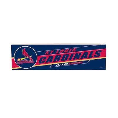 St. Louis Cardinals 5" x 18" Shadow Logo Wood Mantle Sign