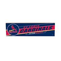 St. Louis Cardinals 5" x 18" Shadow Logo Wood Mantle Sign