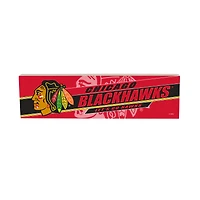 Chicago Blackhawks 5" x 18" Shadow Logo Wood Mantle Sign
