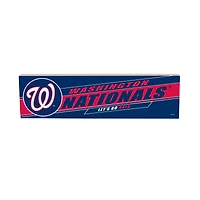 Washington Nationals 5" x 18" Shadow Logo Wood Mantle Sign