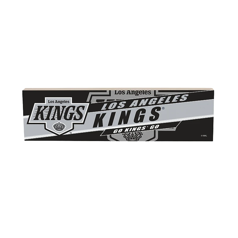 Los Angeles Kings 5" x 18" Shadow Logo Wood Mantle Sign