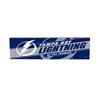 Tampa Bay Lightning 5" x 18" Shadow Logo Wood Mantle Sign