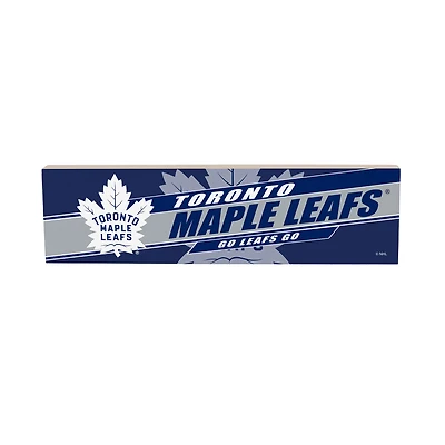 Toronto Maple Leafs 5" x 18" Shadow Logo Wood Mantle Sign