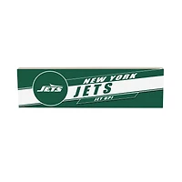 New York Jets 5" x 18" Shadow Logo Wood Mantle Sign