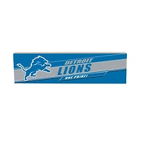 Detroit Lions 5" x 18" Shadow Logo Wood Mantle Sign
