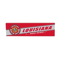 Louisiana Ragin' Cajuns 5" x 18" Shadow Logo Wood Mantle Sign