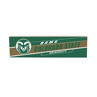 Colorado State Rams 5" x 18" Shadow Logo Wood Mantle Sign