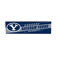 BYU Cougars 5" x 18" Shadow Logo Wood Mantle Sign