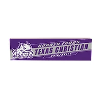 TCU Horned Frogs 5" x 18" Shadow Logo Wood Mantle Sign
