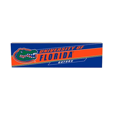 Florida Gators 5" x 18" Shadow Logo Wood Mantle Sign