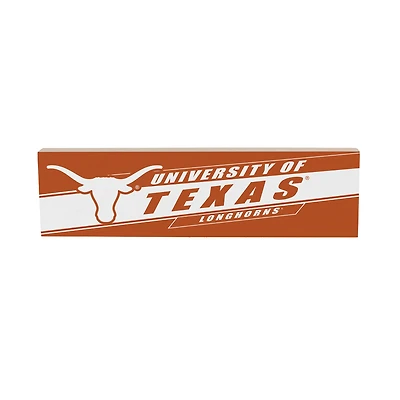 Texas Longhorns 5" x 18" Shadow Logo Wood Mantle Sign
