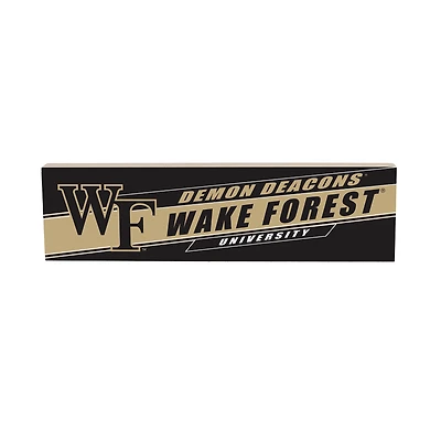 Wake Forest Demon Deacons 5" x 18" Shadow Logo Wood Mantle Sign