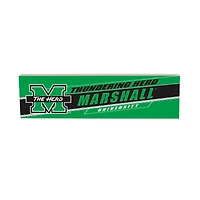 Marshall Thundering Herd 5" x 18" Shadow Logo Wood Mantle Sign
