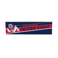 Fresno State Bulldogs 5" x 18" Shadow Logo Wood Mantle Sign