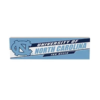 North Carolina Tar Heels 5" x 18" Shadow Logo Wood Mantle Sign
