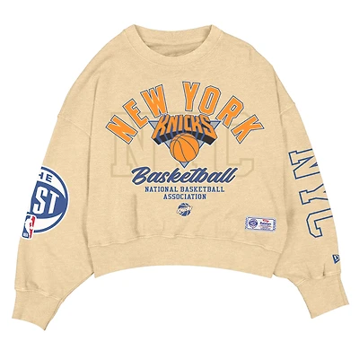 Women's New Era Tan New York Knicks 2025/26 City Edition Sweatshirt
