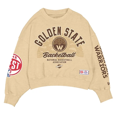 Women's New Era Tan Golden State Warriors 2025/26 City Edition Sweatshirt