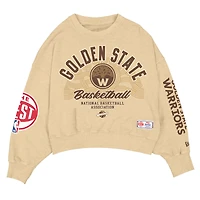 Women's New Era Tan Golden State Warriors 2025/26 City Edition Sweatshirt
