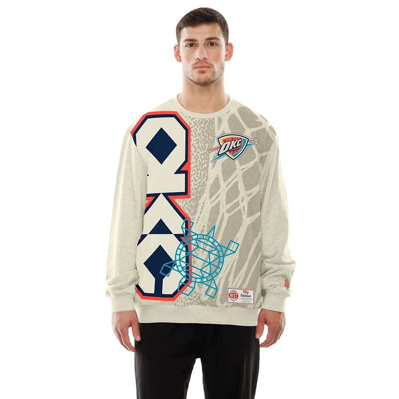 Men's New Era Tan Oklahoma City Thunder 2025/26 City Edition Sweatshirt