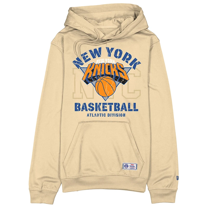 Men's New Era Tan New York Knicks 2025/26 City Edition Fleece Hoodie