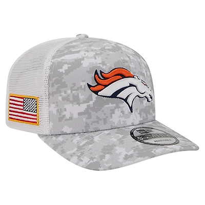 Men's New Era  Gray Denver Broncos Salute to Service Fan Pack 9SEVENTY Trucker Adjustable Hat