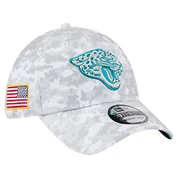 Men's New Era  White Jacksonville Jaguars 2025 Salute to Service Digital Camo Fan Pack 39THIRTY Flex Hat