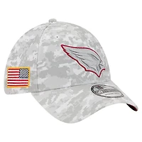 Men's New Era  White Arizona Cardinals 2025 Salute to Service Digital Camo Fan Pack 39THIRTY Flex Hat