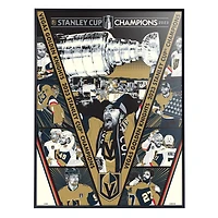 Phenom Gallery Vegas Golden Knights 2023 Stanley Cup Champions 18" x 24" Deluxe Framed Serigraph Print