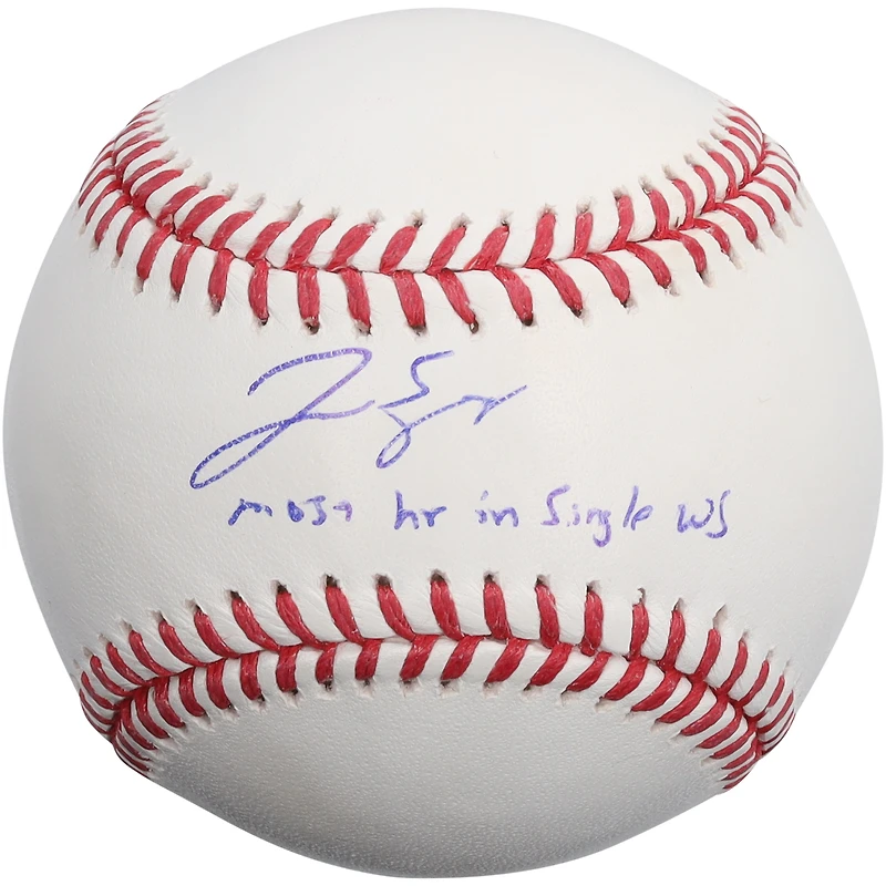 George Springer Houston Astros Autographed Baseball with "Most HR in single WS" Inscription - Limited Edition of 5