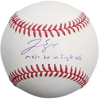 George Springer Houston Astros Autographed Baseball with "Most HR in single WS" Inscription - Limited Edition of 5
