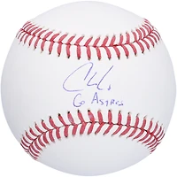 Christian Walker Houston Astros Autographed Baseball with "Go Astros" Inscription