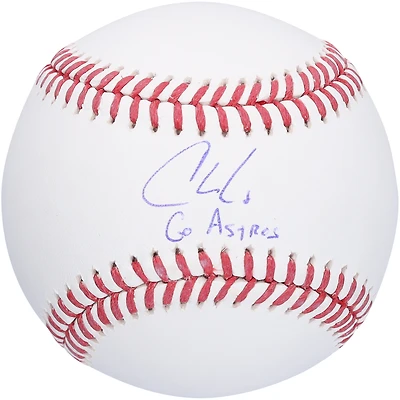Christian Walker Houston Astros Autographed Baseball with "Go Astros" Inscription