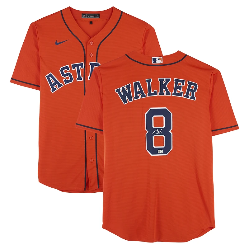 Christian Walker Houston Astros Autographed Orange Nike Replica Jersey