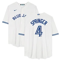 George Springer Toronto Blue Jays Autographed White Nike Replica Jersey
