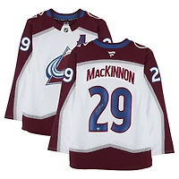 Nathan MacKinnon Colorado Avalanche Autographed White Fanatics Premium Jersey