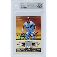 Mike Schmidt Philadelphia Phillies Autographed 2009 Upper Deck Goodwin Champions Relic #GCM-MS Beckett Fanatics Witnessed Authenticated Card