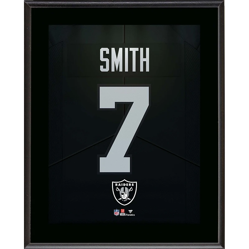 Geno Smith Las Vegas Raiders 10.5" x 13" Jersey Number Sublimated Player Plaque