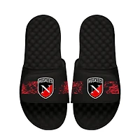 Unisex ISlide Black Northeastern Huskies Distressed Slide Sandals