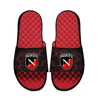 Unisex ISlide Black/Red Northeastern Huskies Shatter Slide Sandals