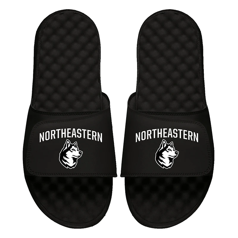 Unisex ISlide Northeastern Huskies Stack Slide Sandals