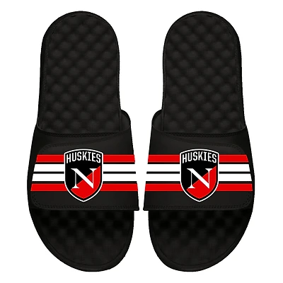 Youth ISlide Northeastern Huskies Stripes Slide Sandals